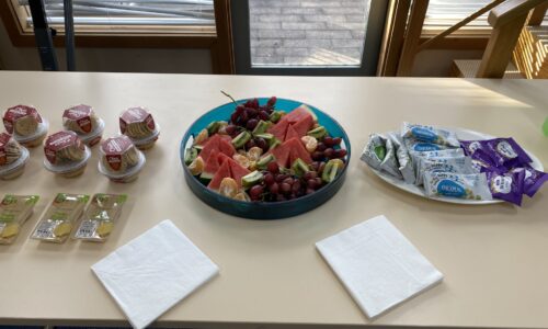 Healthy catering options for the Cooks Network training session